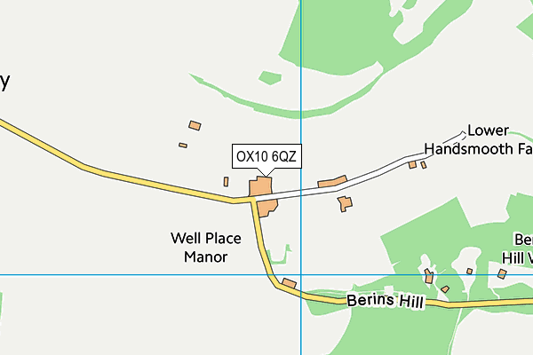 OX10 6QZ map - OS VectorMap District (Ordnance Survey)