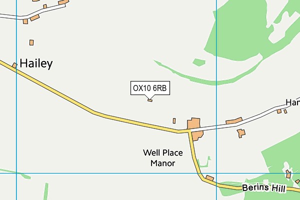 OX10 6RB map - OS VectorMap District (Ordnance Survey)