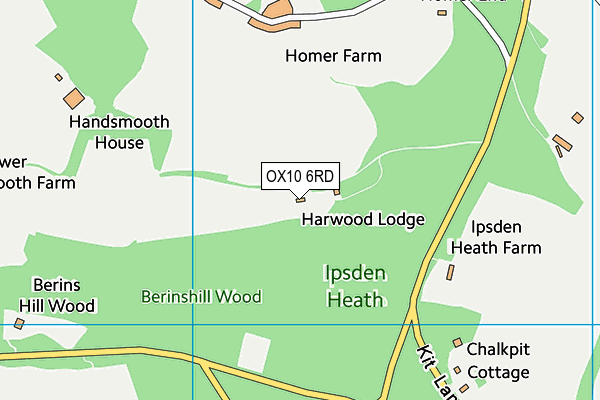 OX10 6RD map - OS VectorMap District (Ordnance Survey)