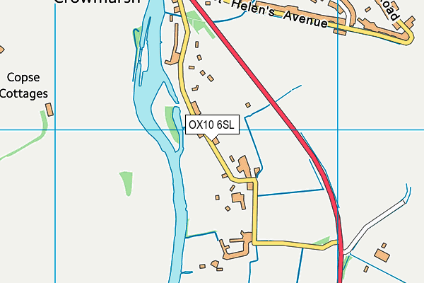 OX10 6SL map - OS VectorMap District (Ordnance Survey)