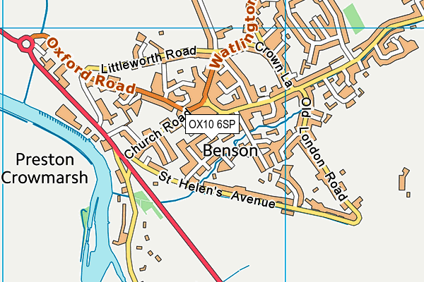 OX10 6SP map - OS VectorMap District (Ordnance Survey)