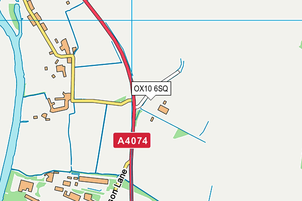 OX10 6SQ map - OS VectorMap District (Ordnance Survey)