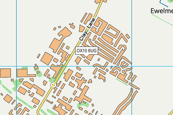 OX10 6UG map - OS VectorMap District (Ordnance Survey)