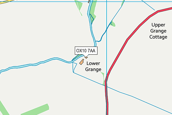 OX10 7AA map - OS VectorMap District (Ordnance Survey)