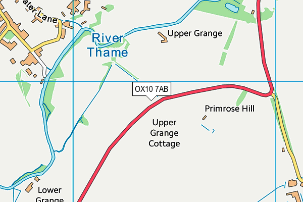 OX10 7AB map - OS VectorMap District (Ordnance Survey)