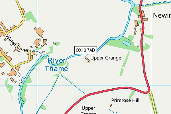 OX10 7AD map - OS VectorMap District (Ordnance Survey)