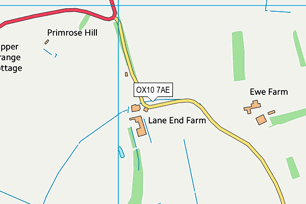 OX10 7AE map - OS VectorMap District (Ordnance Survey)