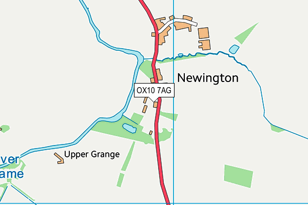 OX10 7AG map - OS VectorMap District (Ordnance Survey)
