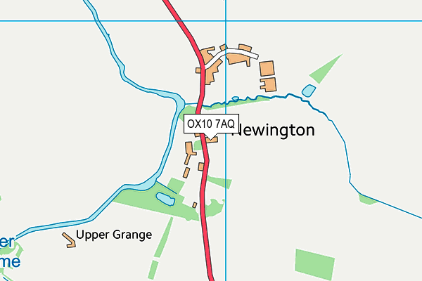 OX10 7AQ map - OS VectorMap District (Ordnance Survey)