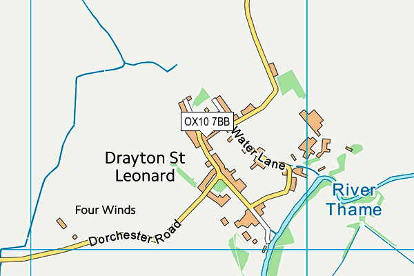 OX10 7BB map - OS VectorMap District (Ordnance Survey)