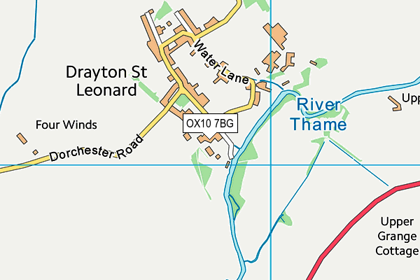 OX10 7BG map - OS VectorMap District (Ordnance Survey)