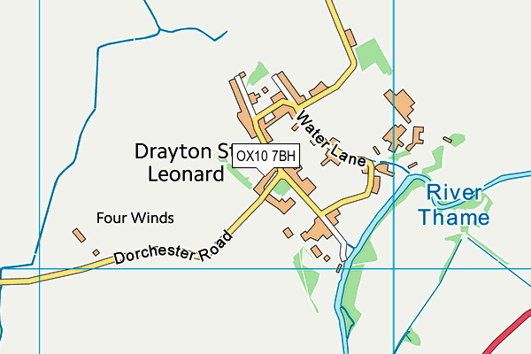 OX10 7BH map - OS VectorMap District (Ordnance Survey)