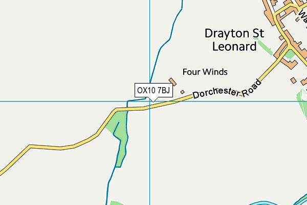 OX10 7BJ map - OS VectorMap District (Ordnance Survey)