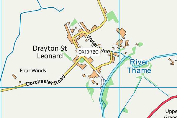 OX10 7BQ map - OS VectorMap District (Ordnance Survey)