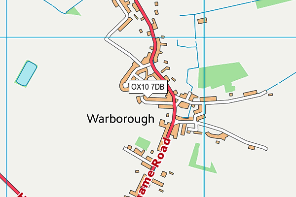 OX10 7DB map - OS VectorMap District (Ordnance Survey)