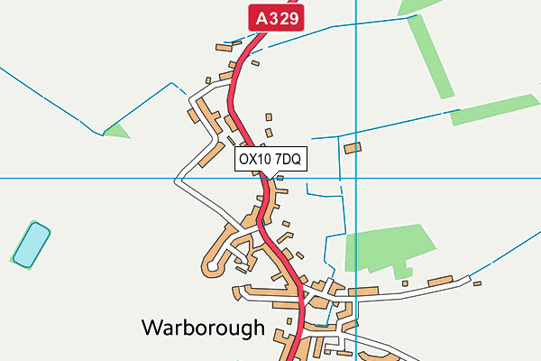 OX10 7DQ map - OS VectorMap District (Ordnance Survey)