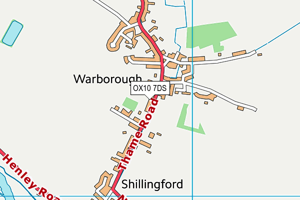 OX10 7DS map - OS VectorMap District (Ordnance Survey)