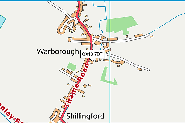 OX10 7DT map - OS VectorMap District (Ordnance Survey)