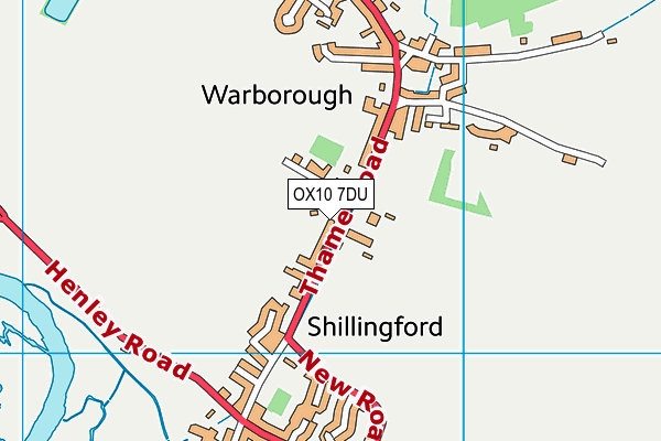 OX10 7DU map - OS VectorMap District (Ordnance Survey)