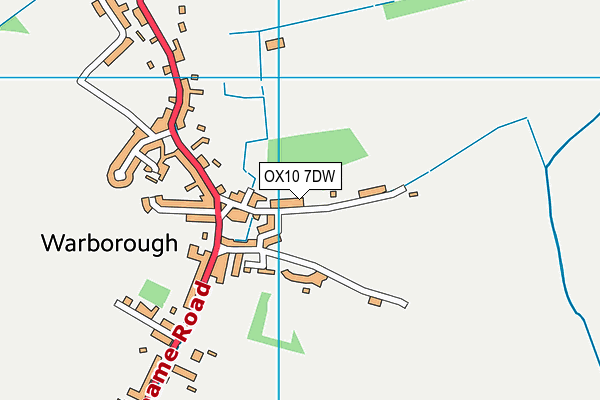 OX10 7DW map - OS VectorMap District (Ordnance Survey)