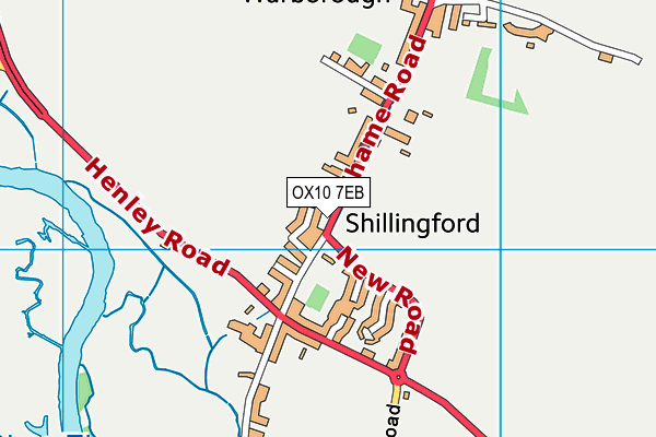 OX10 7EB map - OS VectorMap District (Ordnance Survey)