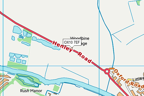 OX10 7EF map - OS VectorMap District (Ordnance Survey)