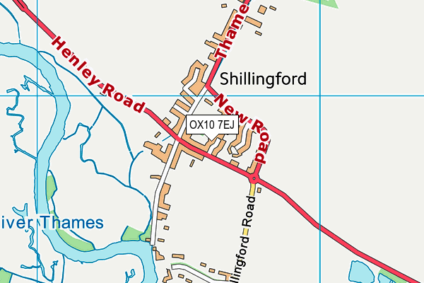 OX10 7EJ map - OS VectorMap District (Ordnance Survey)