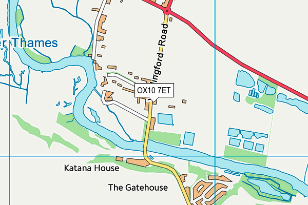 OX10 7ET map - OS VectorMap District (Ordnance Survey)