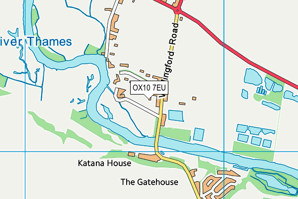 OX10 7EU map - OS VectorMap District (Ordnance Survey)