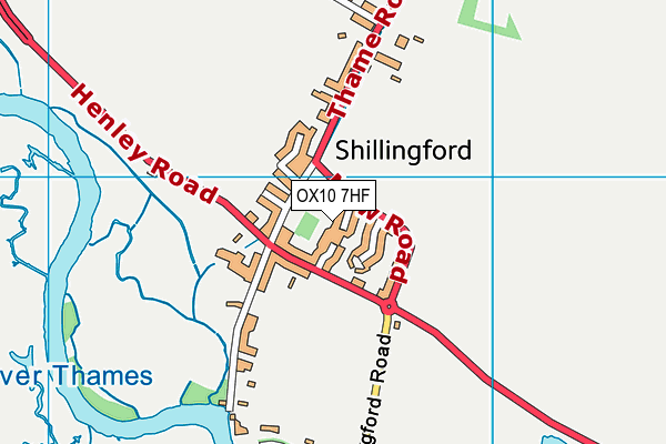 OX10 7HF map - OS VectorMap District (Ordnance Survey)