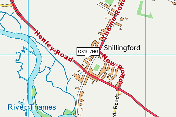 OX10 7HG map - OS VectorMap District (Ordnance Survey)