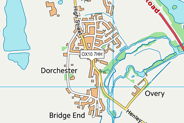 OX10 7HH map - OS VectorMap District (Ordnance Survey)