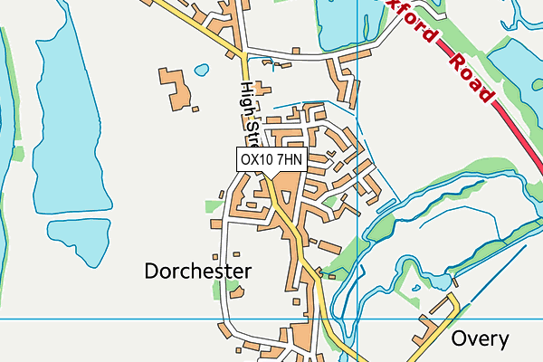 OX10 7HN map - OS VectorMap District (Ordnance Survey)