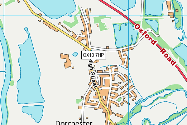 OX10 7HP map - OS VectorMap District (Ordnance Survey)