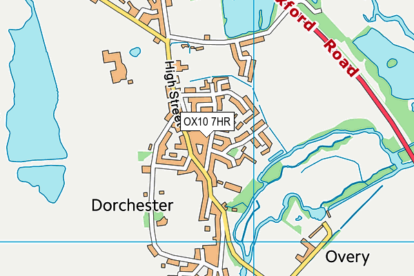 OX10 7HR map - OS VectorMap District (Ordnance Survey)