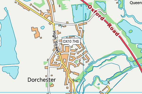OX10 7HS map - OS VectorMap District (Ordnance Survey)