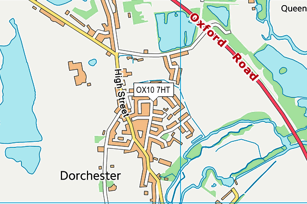 OX10 7HT map - OS VectorMap District (Ordnance Survey)