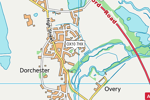 OX10 7HX map - OS VectorMap District (Ordnance Survey)