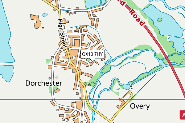 OX10 7HY map - OS VectorMap District (Ordnance Survey)