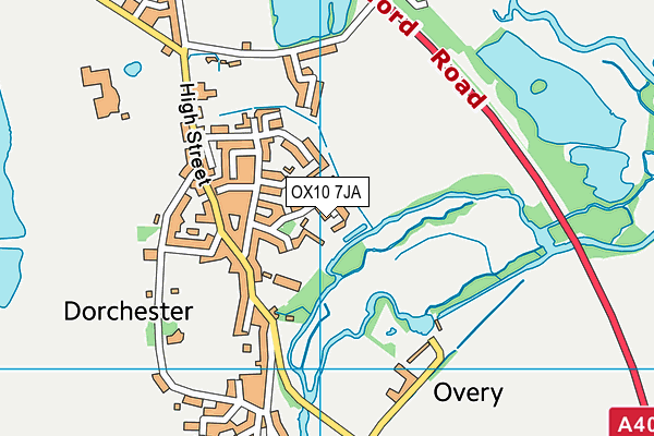 OX10 7JA map - OS VectorMap District (Ordnance Survey)