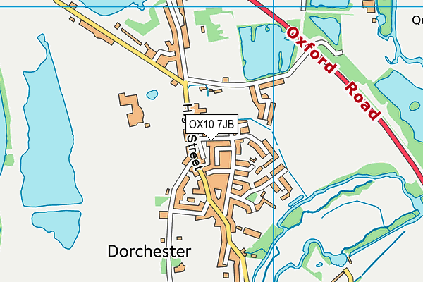 OX10 7JB map - OS VectorMap District (Ordnance Survey)