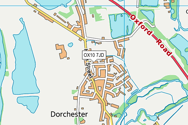 OX10 7JD map - OS VectorMap District (Ordnance Survey)