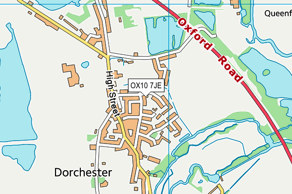 OX10 7JE map - OS VectorMap District (Ordnance Survey)