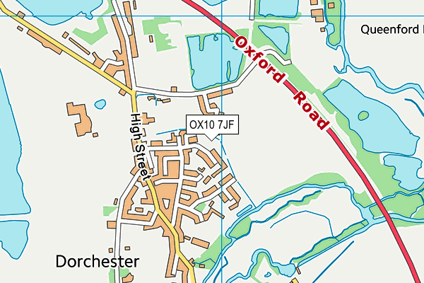 OX10 7JF map - OS VectorMap District (Ordnance Survey)