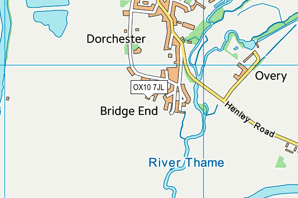 OX10 7JL map - OS VectorMap District (Ordnance Survey)