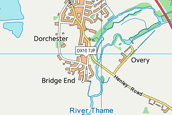 OX10 7JP map - OS VectorMap District (Ordnance Survey)