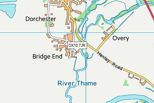 OX10 7JR map - OS VectorMap District (Ordnance Survey)