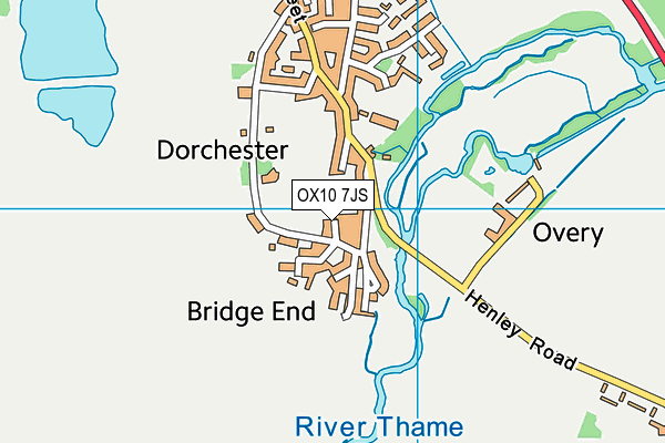 OX10 7JS map - OS VectorMap District (Ordnance Survey)