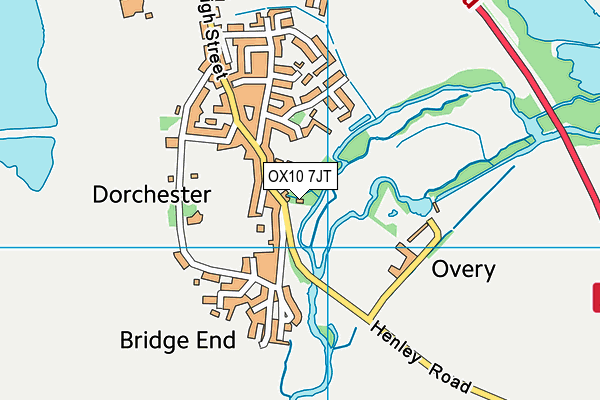 OX10 7JT map - OS VectorMap District (Ordnance Survey)