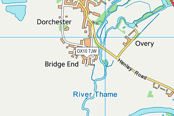 OX10 7JW map - OS VectorMap District (Ordnance Survey)